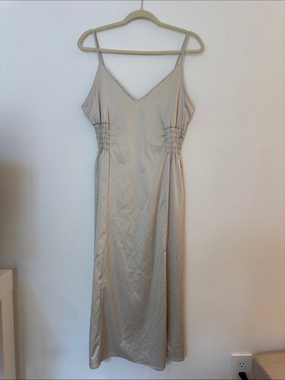 Zara Satin Maxi Slip Dress